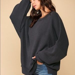 Slate Oversized Sweater